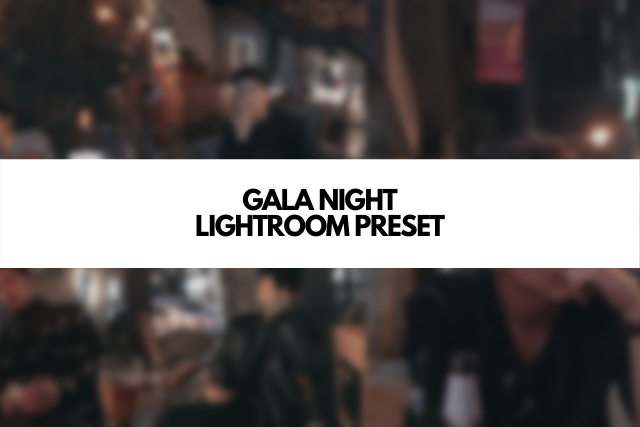 GALA NIGHT FREE LIGHTROOM MOBILE PRESET